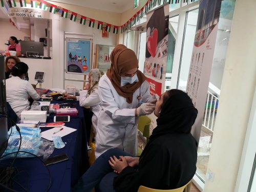 Thumbay Hospital Day Care,University City Road Muweilah Sharjah organized Health Check Up Camp at Higher College of Technology for women