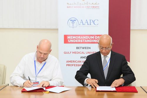 Gulf Medical University Partners with American Academy of Professional Coders to Establish the Region’s First AAPC-GMU Collaborative Center for Training and Certification of Medical Coders